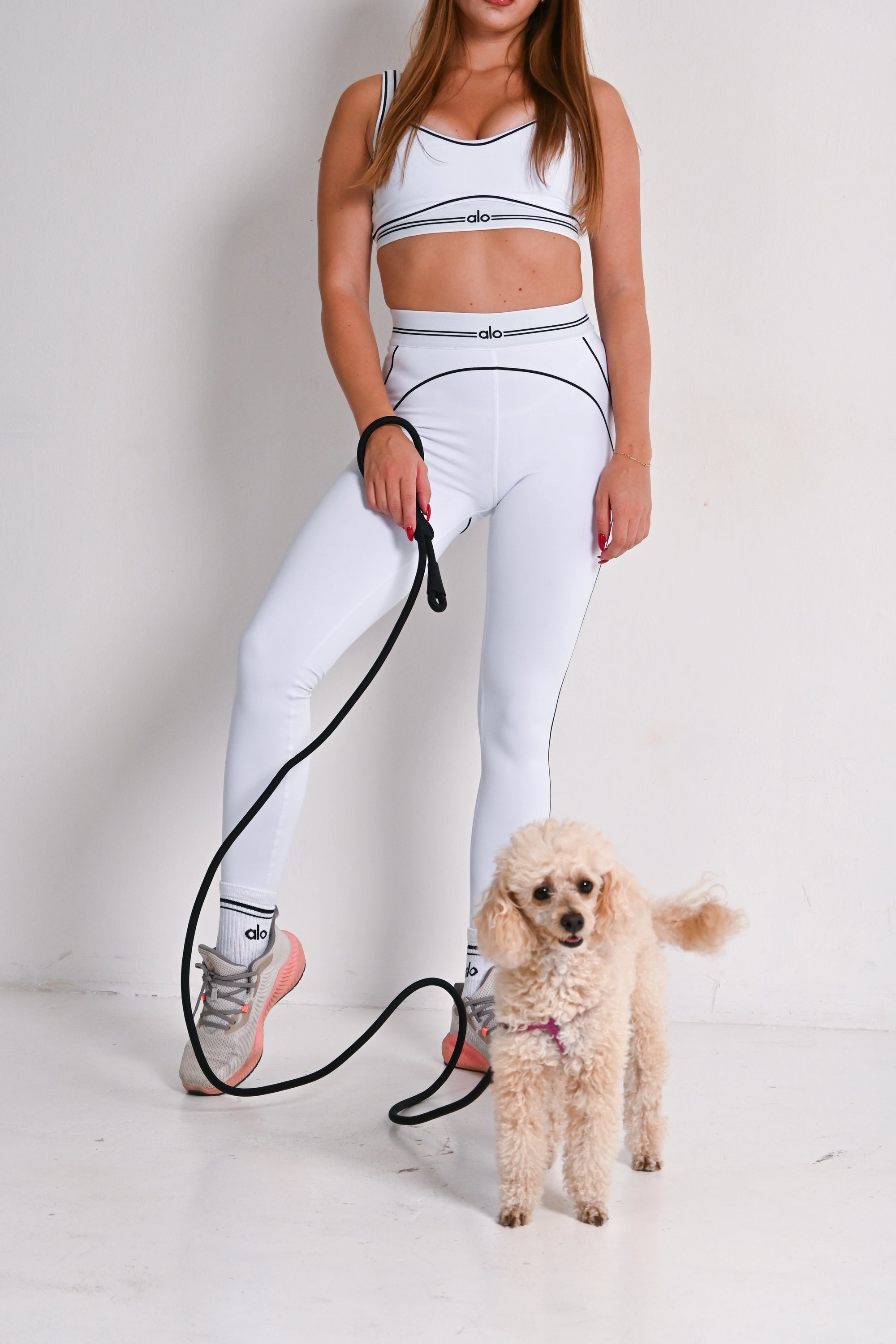 Hands free povodac za pse - Crni