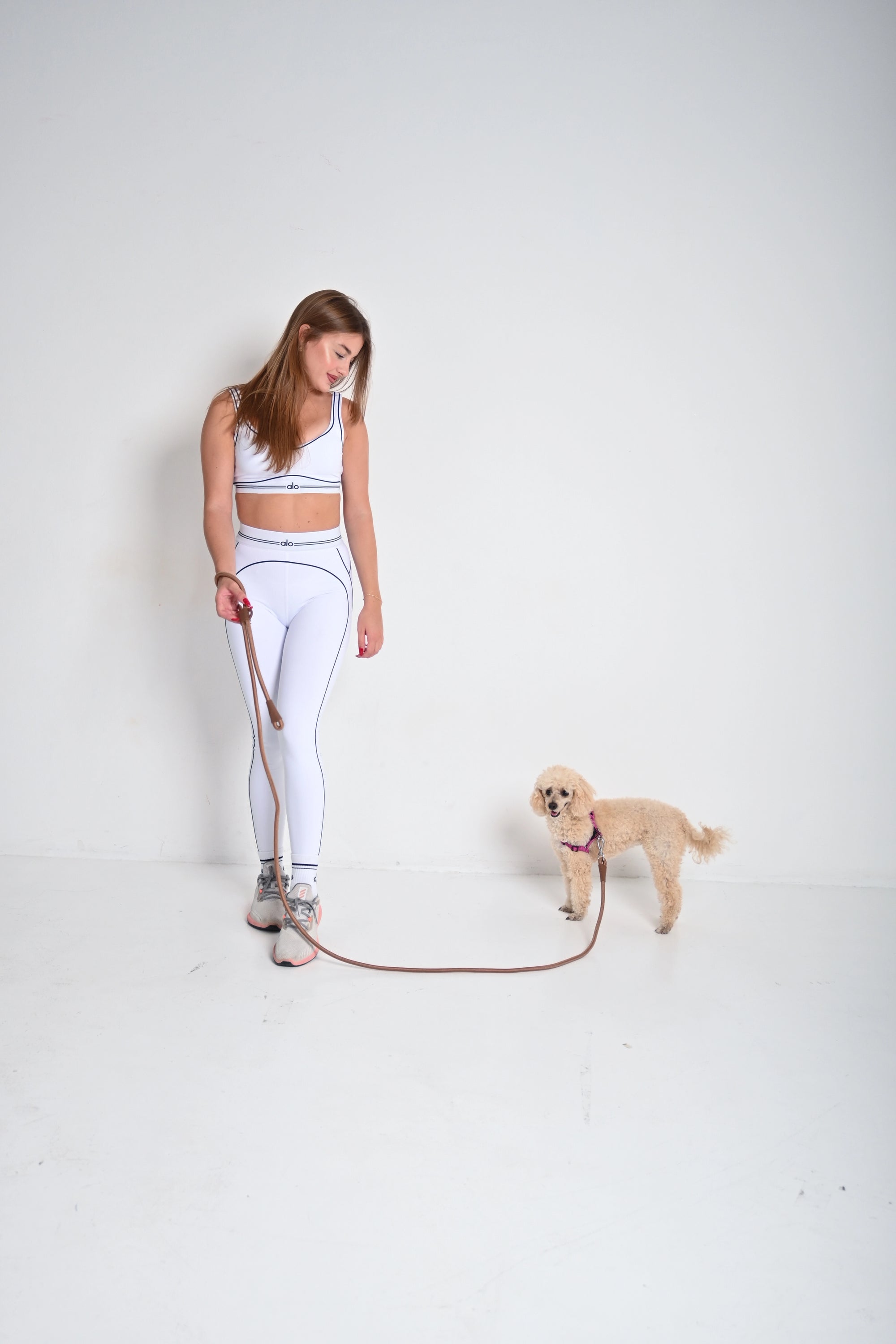 Hands free povodac za pse - Braon